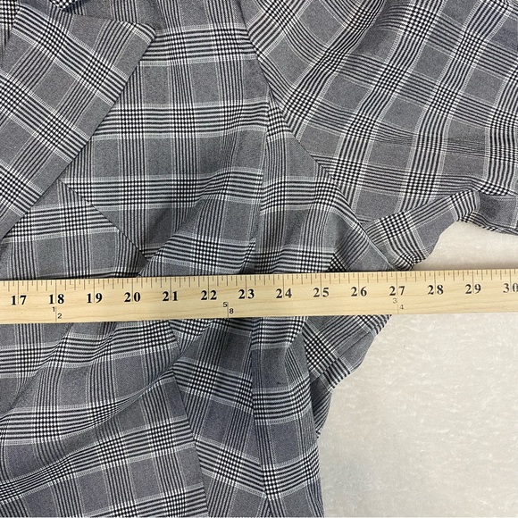 NWT Lane Bryant the Bryant Blazer Black White Houndstooth Plaid Jacket Size 26 - Picture 9 of 11